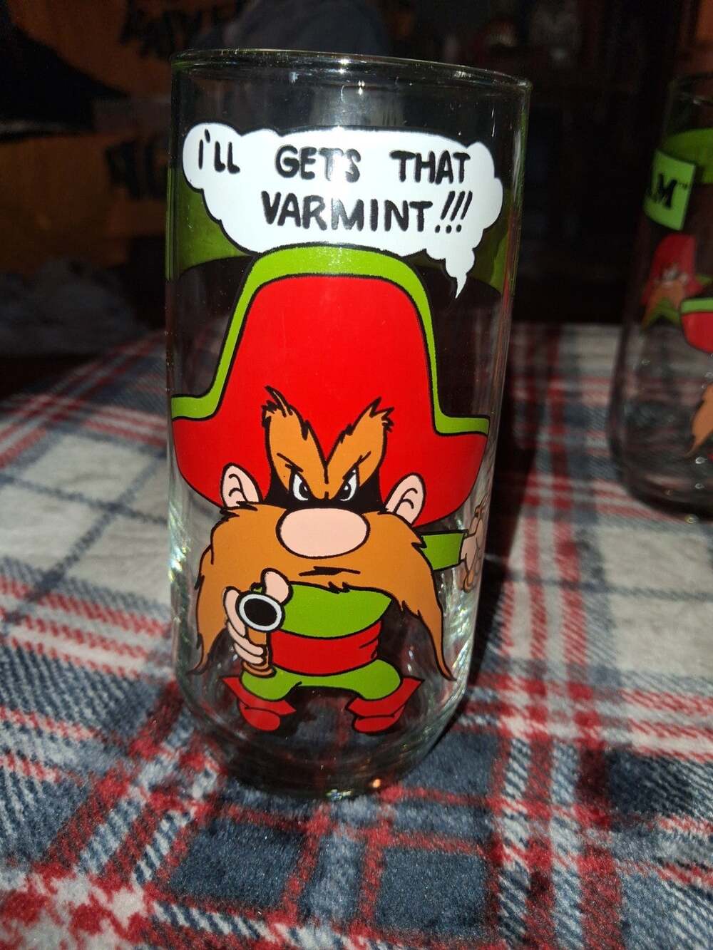 Vintage 1966 Looney Tunes Yosemite Sam Collectors Glass Warner Bros Arby’s VTG